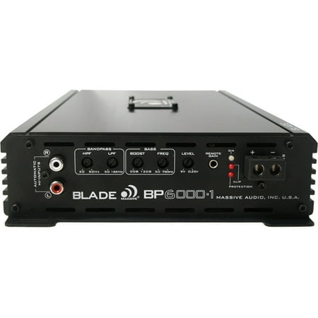 Massive Audio - Massive BP6000.1 Car Amplifier Black - Black