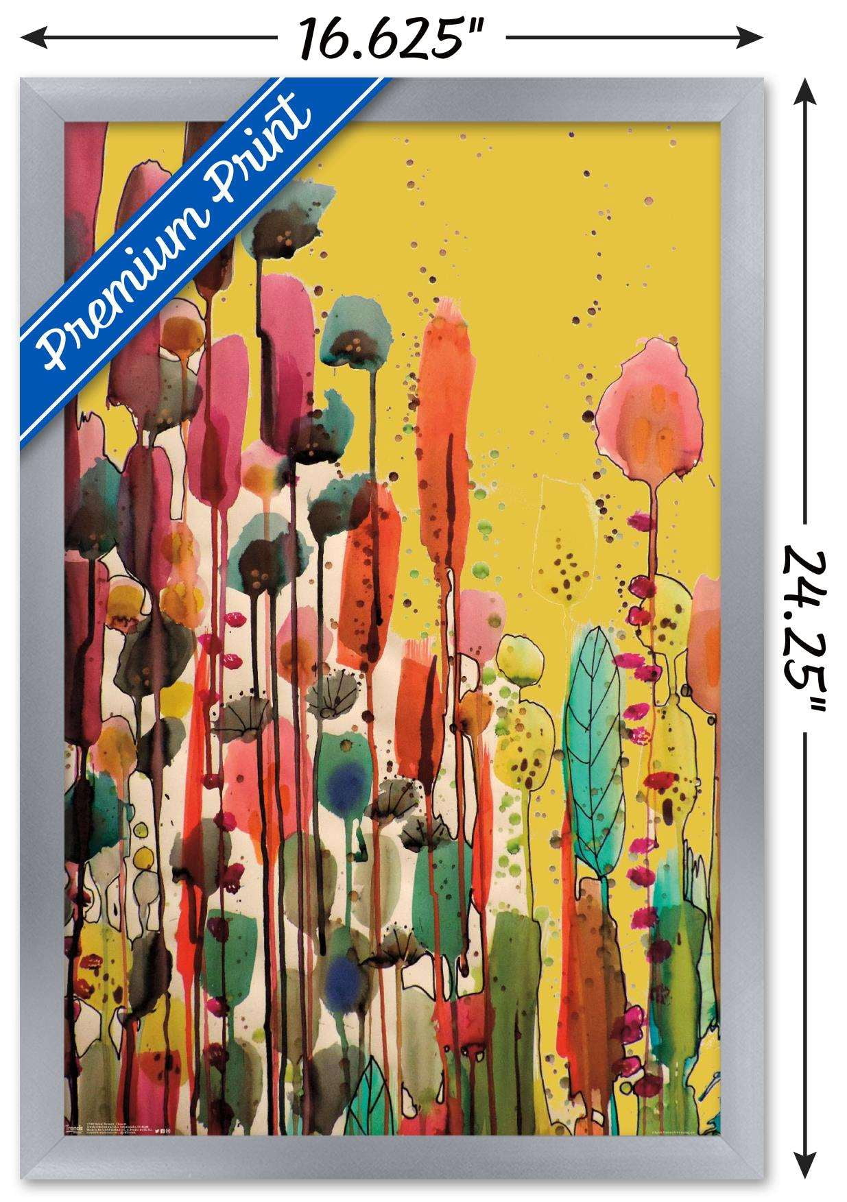 SylVie Demers - Flowers Wall Poster, 14.725" x 22.375", Framed