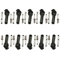 10 Ignition Coils Boot and 10 Platinum Spark Plug Compatible with Ford F-150 Excursion E-150 FD503 Fits select: 1998-2003 FORD F150, 2002-2004 FORD EXPEDITION EDDIE BAUER