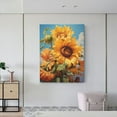 thumbnail image 6 of KLL Sunflower Blue Sky Print Farmhouse Canvas Wall Art,Wall Decorations For Living Room Office Canvas Wall Decor for Home Decorations, 12'×16’’, 6 of 8