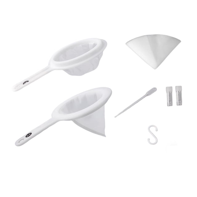 Kit de para artemias de 80 y 200 mallas, separador de cáscaras de huevo de nailon, red para acuarios pequeños de peces para incubación en