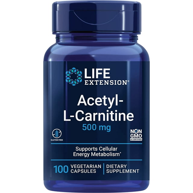 Life Extension | Acetil-L-Carnitina, 100 cápsulas