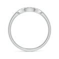 thumbnail image 2 of ANGARA Lab Grown Diamond U-Shaped Wedding Ring for Women in 14K White Gold (Size-1.4mm| Color-F-G| Clarity-VS) | April Birthstone, Anniversary, Jewelry Gift for Women | Lab-Grown Diamond Ring, 2 of 6