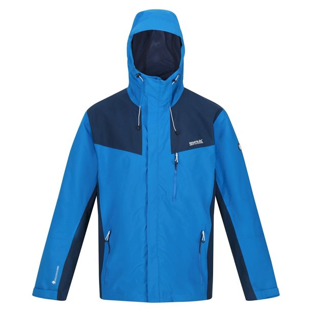Regatta - Chaqueta Impermeable Birchdale Colores Sólidos para Hombre (Azul Imperial, Vaquero Luz de Luna) Regatta UTRG7542_imperialbluemoonlightdenim