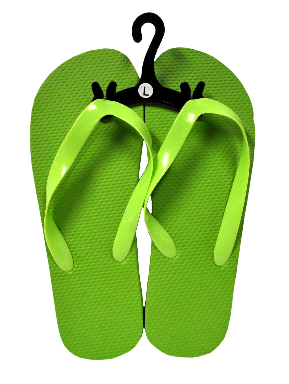 Womens Lime Flip Flops Size Large - Walmart.com