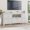 White, variant on Farmhouse TV Stand for 75/80 Inch TVs, 70" Long Entertainment Center with 6 Storage Drawer & Soundbar Shelf, Brown Television Consoles Stands for Living Room, Bedroom