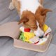 thumbnail image 4 of Alfombrilla de alimentación para caja de Pizza, alfombrilla para olfatear para perros, juguete dispensador de golosinas para mascotas estimulante de la mente, alimentador lento, alivia el es, 4 of 5