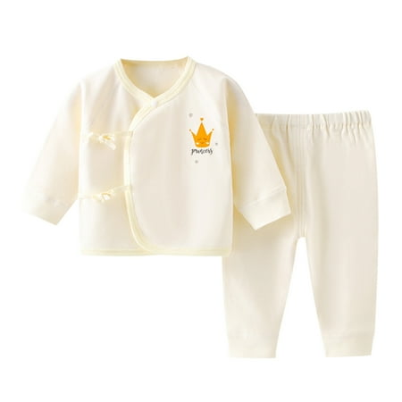 

XINSHIDE Infant Newborn Baby Set Boys Girls Cotton Sleepwear Animals Cartoon Blouse Tops Cute Pant Trousers Outfits Set Clothes 2Pcs