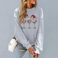 thumbnail image 5 of Sweatshirts for Women Crew Neck Hoodless Christmas Printed Casual Loose Sweatshirt Pullover, 5 of 6