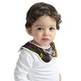 thumbnail image 2 of Hirioo Wolf With Wildflowers for Baby Cotton Petal Bib Drool Bibs for Baby Boy Unisex, 2 of 9