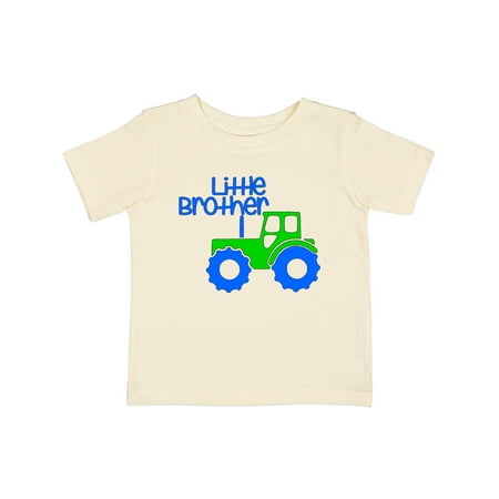 

Inktastic Little Brother Tractor Gift Baby Boy T-Shirt