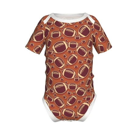 

Yiaed American Football1 Print Infant Climbing Short Sleeve Onesie One-Piece Baby Bodysuit Clothes 0-12 Months -3 Months