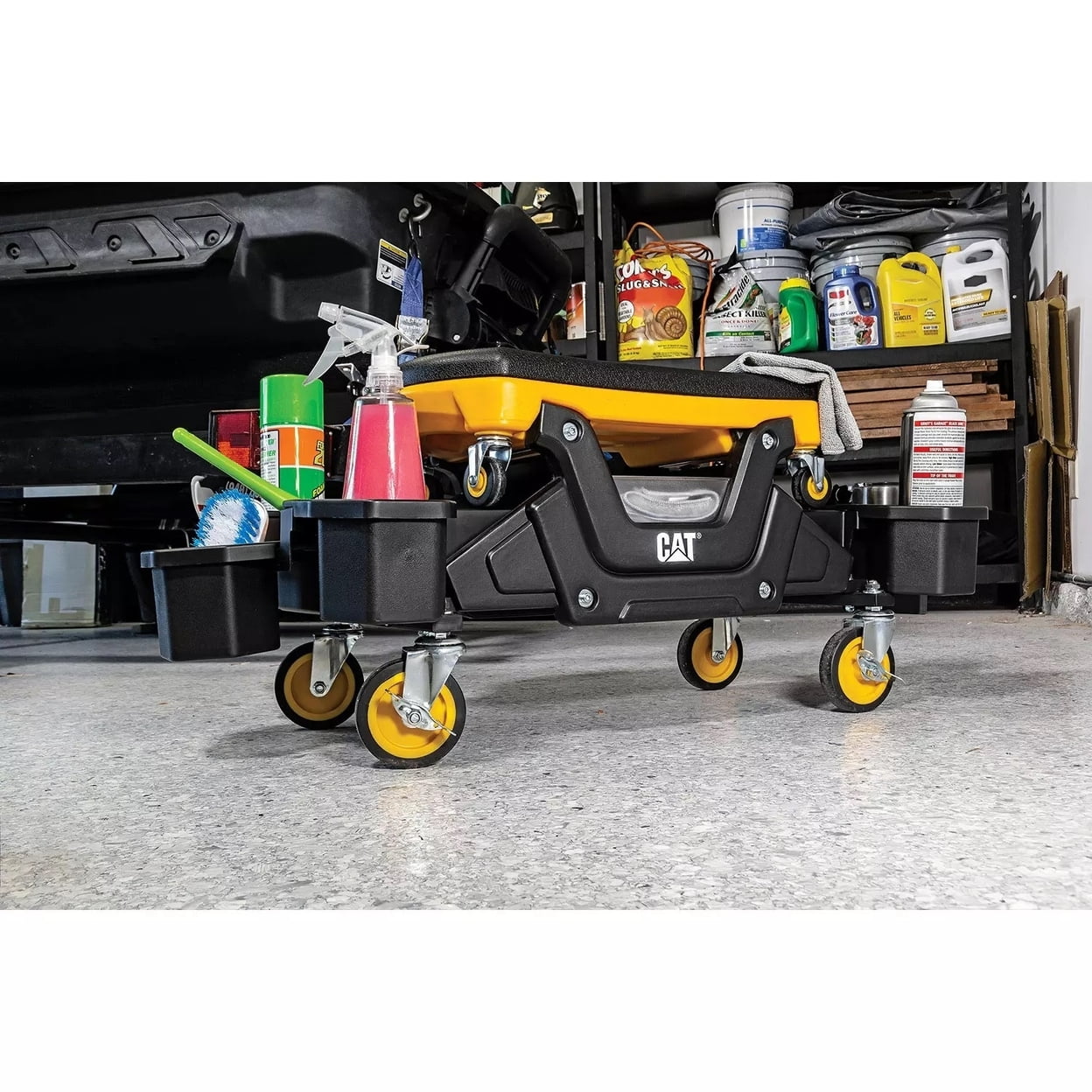 CAT Rolling Utility Seat with Detachable Sitting Creeper