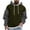 Army Green, variant on Men's Sweatshirt Hoodies Pullover Hooded Top Casual Hoodie with Pockets Brown XXXL