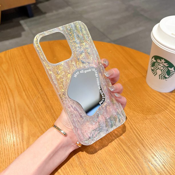Multicolor rock Mirror Brillante Caso Espejo Llaves Independientes grain Teléfono Funda Iphone13 pro Max 14 IPHONE 11 12 ProMax Protege La Cubierta Trasera Del Polvo Y Las Caídas