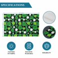 thumbnail image 6 of St Patricks Day Placemats Set of 4, Spring Country Green Shamrock Plaid Placemats for Dining Table, Place Mats for Kitchen Tabletop, Waterproof Wipeable Dining Table Mats Set, 6 of 9
