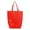 Red, variant on Q-Tees Q1251 Non-Woven Gusset Bottom Tote-Black