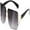 Grey, variant on Rectangle Sunglasses for Women Men Stylish Rimless Frameless Trendy Retro Sun Glasses 90's Vintage Square Frame