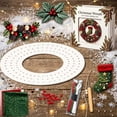thumbnail image 4 of PSVFUJZ 3D Fabric Poke Wreath DIY Kit, Christmas Wreath DIY Kit for Adults, Beginner Friendly Holiday Craft Set, Soft Fabric Handmade Decor for Front Door Wall Window Fireplace Christmas Gift, C, 4 of 5