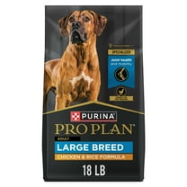 Purina Pro Plan Dry Dog Food for Large Adult Dogs High Protein,  Real Chicken & Rice, 18 lb Bag