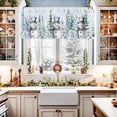 thumbnail image 2 of Green Eucalyptus Leaves Curtain Valance for Kitchen Windows,Idyllic Plant Seamless Rod Pocket Valances Window Toppers,Watercolor Leaf Botanical Short Curtains for Bathroom Bedroom 54x18in, 2 of 6