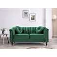 thumbnail image 2 of US PRIDE FURNITURE Hills Tufted Back Nailhead 61.4'' Loveseat-Green, 2 of 4