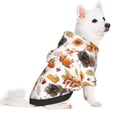 thumbnail image 2 of Goofa Thanksgiving Turkeys 1 Pattern Small Dog Sweater Hoodies Pet Grey Hooded Soft Fleece Sweatshirts with Pocket Fall Winter Puppy Cat Sweaters Warm Clothes-X-Large, 2 of 8