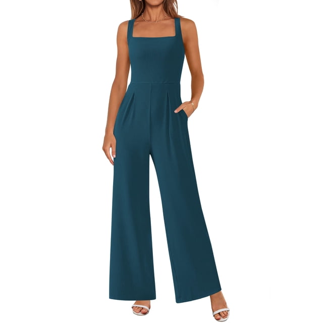 Mono Enterizo PRETTYGARDEN sin Mangas con Escote Cuadrado XL