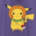 thumbnail image 2 of Women's Pokemon Halloween Pumpkin Pikachu  Racerback Tank Top Purple Heather 2X Large, 2 of 4