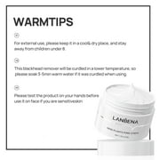 Lanbena Aloe Blackheads Remover Cream Nose Pore Strips Face Mask, 30g+60 Pcs