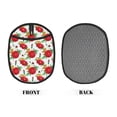 thumbnail image 2 of Pofeuu Rose Flowers Print Silicone Pot Mat Mitten With Hanging Loop Heat Resistant Oven Mitts Non-Slip Bbq Baking Smoking Potholders, 2 of 7