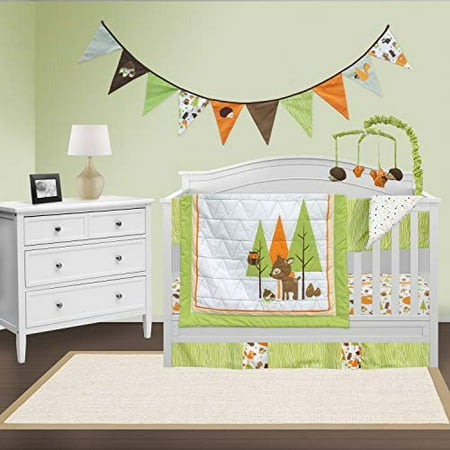 Pam Grace Creations Charming Woodland Forest 6 Piece Crib Bedding
