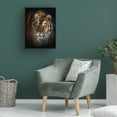 thumbnail image 3 of Canvas Wall Art - Jim Cumming 'Portrait Of A Siberian Tiger' Wall Art for Living Room, Bedroom, or Office Décor by Trademark Fine Art - 14 x 19 Inches, 3 of 4