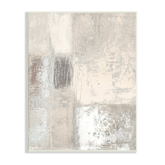 Stupell Industries Conceptual Geometric Tiles Neutral Brown Tones, 13 x 19, Designed by Michael Marcon