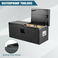 thumbnail image 3 of Truck Bed Tool Box,Heavy Duty Waterproof Truck Storage Organizer,Steel Coated Storage Chest, Weatherproof Metal Box Storage Organizer for Truck Bed, RV,Trailer,30"x 15"x 15", 3 of 7