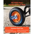 thumbnail image 5 of VEVOR Garden Dump Cart, 1500 lbs Poly Dump Cart, Garden Carts Dumps Wagon with 90° Quick-Dumps Mechanism, Adjustable Handle, 270° Flexible Rotating Bearings, Yard Wagon for Plants, Soil, Crops, 5 of 9