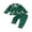 Army Green, variant on Cjfdfy Toddler Baby Girl Christmas Pajama Clothes Christmas Tree Santa Print Long Sleeve Button Ruffle Trim Tops Pants Set Cute Christmas Holiday Fall Winter Sleepwear 1-6Y
