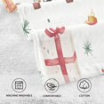 thumbnail image 5 of Yayeee 2 Pack Hand Towels for Bathroom 100% Cotton 16" x 28" Soft Absorbent Kitchen Towel, Christmas Gift Train, 5 of 7
