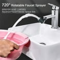 thumbnail image 4 of Yeacher Tap Aerator 720°Rotation Universal Splash-Proof Swivel Water Saving Faucet Water Saving Bathroom Filter Foamer Aerators Rust Proof Leakproof Design with Double O-Ring, 4 of 7