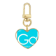 thumbnail image 1 of Llavero de metal en forma de corazón dorado galio ga Química de metales pobres, 1 of 3