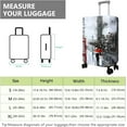 thumbnail image 6 of Travel Luggage Cover Suitcase Protector Fits 18-32 Inch Luggage Wheel Covers Patterned Travel Related Items Flower Luggage Protector Elastic Luggage Anti-scratch Suitcase Cover L, 6 of 6
