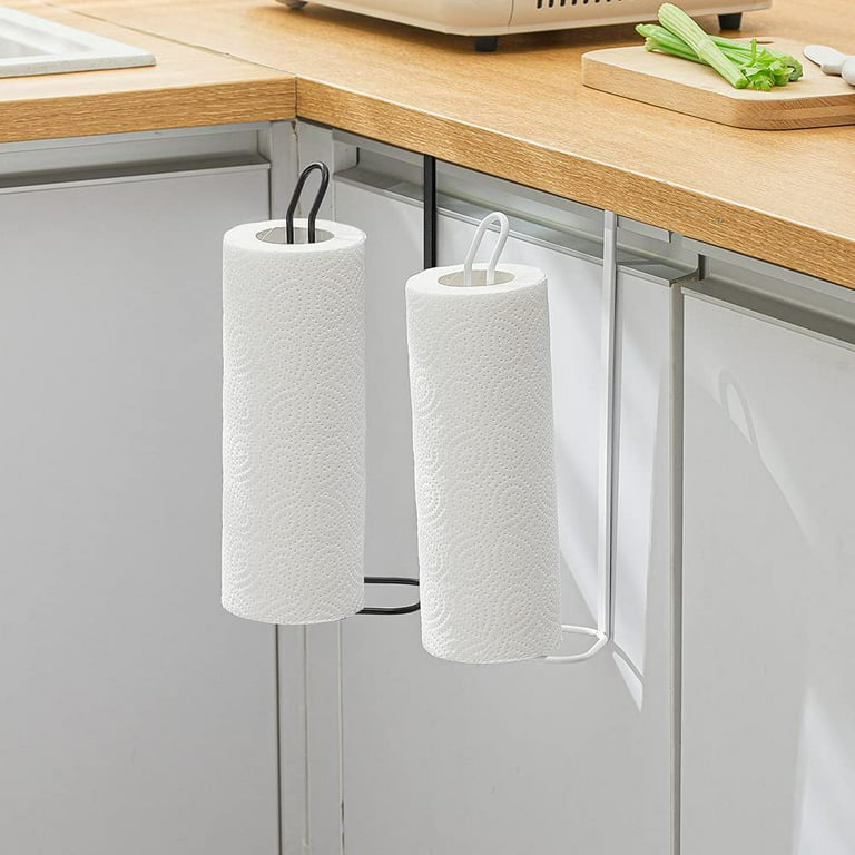 2 Pack Paper Towel Holder Wall Mount, Paper Towel Holder Under
