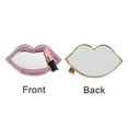 thumbnail image 4 of Unique Bargains 1 Pc Phone Case Decoration Lip-shaped Mirror Mobile Phone Case Decorations Pink, 4 of 5