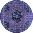 thumbnail image 1 of Ahgly Company Indoor Round Persian Blue Traditional Area Rugs, 7' Round, 1 of 4