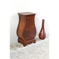 thumbnail image 2 of International Caravan Windsor 5 Drawer Bombe Chest in Walnut Stain, 2 of 2