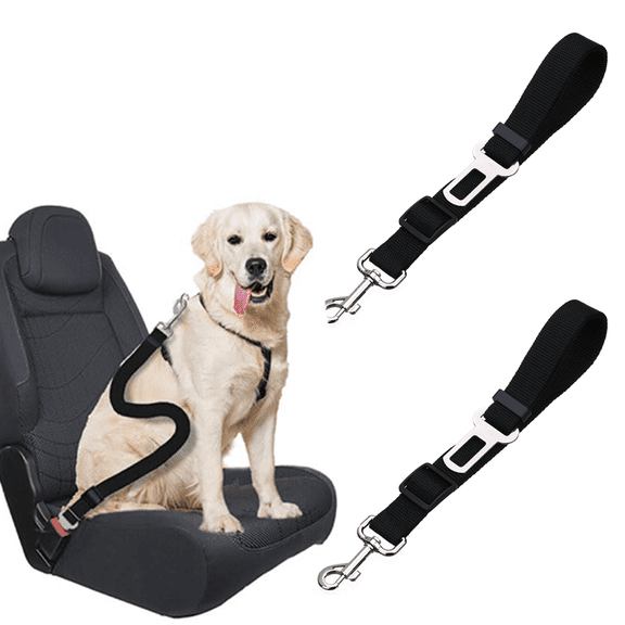 2 Packs Adjustable Length Pet Dog Cat car seat Belt Pet seat Belt Pet Accessories for Dogs Cats and Pets