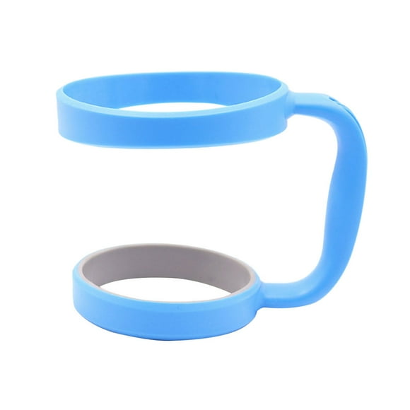 30 oz Tumbler Handle Stainless Steel Beer Mug Handle Upgrade Anti-Slip Adjustable Travel Mug Handle (Sky-blue)