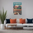 thumbnail image 5 of Huancayo Peru Vintage Travel Poster with Scenic Andes And Historic Town Center Print Poster, 5 of 8