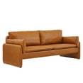 thumbnail image 2 of Modway Indicate Vegan Leather Sofa in Tan, 2 of 9