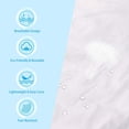 thumbnail image 4 of Poncho de Lluvia, Poncho Impermeable de 2 Piezas, Poncho Reutilizable de Material EVA, Poncho de Lluvia para Mujeres y Hombres, Perfecto para Acampar, Festivales y Senderismo, Blanco, Talla única Sincero Electrónica, 4 of 5